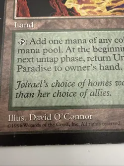 Wizards of the Coast Undiscovered Paradise MTG Visions Land Rare - Image 2
