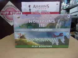 MTG BLOOMBURROW PLAY + ASSASSIN'S BEYOND + MODERN HORIZONS 3 PLAY BOOSTER BOXES - Image 1