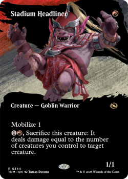 MTG Stadium Headliner - Foil - Borderless, Tarkir: Dragonstorm, Lightly Played, - Image 1