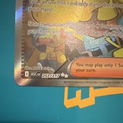 Canari Pokemon TCG Ascended Heroes Full Art Holo Rare Trainer 257/217 - Image 3