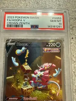 PSA 10 Hoopa V Crown Zenith Full Art Holo 2023 Pokemon GG53/GG70. NEW CERT - Image 2