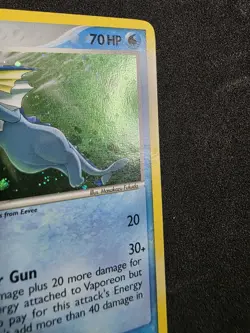 Vaporeon 6/17 Holo Rare POP Series 3 Pokemon HP/DMG - Image 3