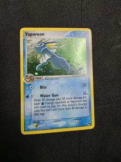 Vaporeon 6/17 Holo Rare POP Series 3 Pokemon HP/DMG - Image 4