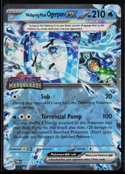 Wellspring Mask Ogerpon ex (TWM Stamp) 064/167 Holofoil Misc. Cards Pokemon NM - Image 1