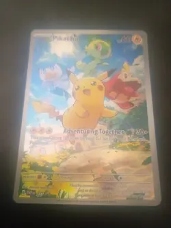 Pokemon Pikachu TCG Scarlet & Violet Promo #27 Full Art Holofoil - Image 1