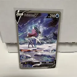 Pokemon Suicune V GG38/GG70 Crown Zenith Galarian Gallery UR Holo Full Art - Image 1