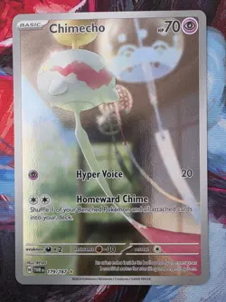 Pokemon TCG: Chimecho 179/167 Illustration Rare Holo Twilight Masquerade NM - Image 1