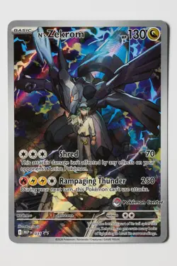 N's Zekrom 031 Pokemon TCG: Mega Evolution Pokemon Center Black Star Promo - Image 1