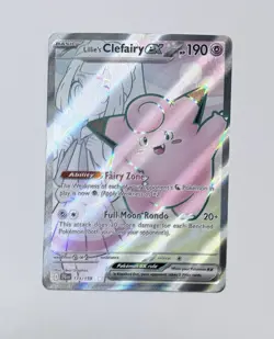 Pokemon TCG Lillie's Clefairy ex Full Art Ultra Rare Holo SV09 173/159 - NM - Image 1