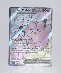 Pokemon TCG Lillie's Clefairy ex Full Art Ultra Rare Holo SV09 173/159 - NM - Image 2