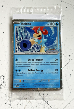 Pokemon TCG Keldeo Chaos Rising 019/086 Stamped Promo 110 HP Basic ENG Sealed - Image 2