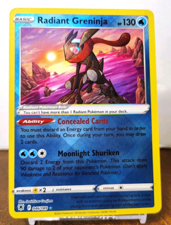 POKEMON RADIANT GRENINJA 046/189 ASTRAL RADIANCE NM NEAR MINT - Image 1
