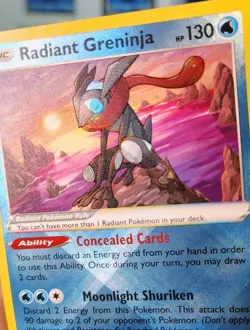 POKEMON RADIANT GRENINJA 046/189 ASTRAL RADIANCE NM NEAR MINT - Image 5