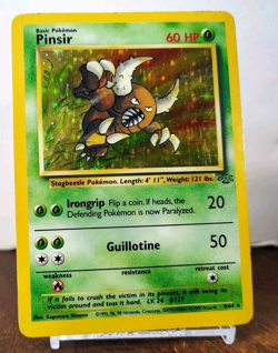 POKEMON PINSIR 9/64 HOLO RARE JUNGLE MP-HP - Image 1