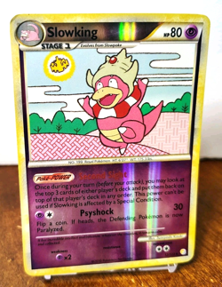 POKEMON SLOWKING 12/123 REVERSE HOLO RARE HEARTGOLD SOULSILVER HP - Image 1