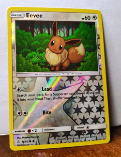 POKEMON EEVEE 166/236 REVERSE HOLO COSMIC ECLIPSE LP-NM - Image 1