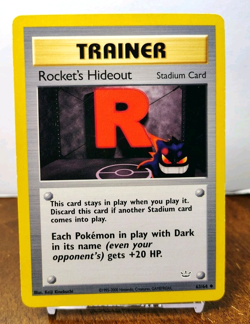 POKEMON ROCKET'S HIDEOUT 63/64 TRAINER NEO REVELATION LP-NM GENGAR - Image 1