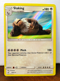 POKEMON SLAKING 18/18 HOLO RARE DETECTIVE PIKACHU LP - Image 1