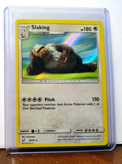 POKEMON SLAKING 18/18 HOLO RARE DETECTIVE PIKACHU LP - Image 5