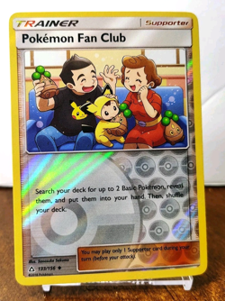 POKEMON FAN CLUB 133/156 REVERSE HOLO TRAINER ULTRA PRISM LP - Image 1