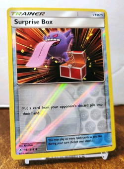 POKEMON SURPRISE BOX 187/214 REVERSE HOLO UNBROKEN BONDS GENGAR MP-LP - Image 1