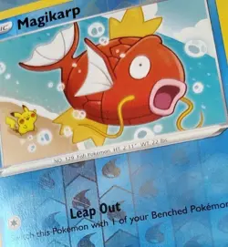 POKEMON MAGIKARP 039/192 REVERSE HOLO REBEL CLASH LP PIKACHU IN BACKGROUND - Image 5