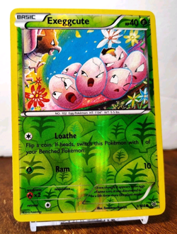 POKEMON EXEGGCUTE 1/108 REVERSE HOLO ROARING SKIES LP-NM TOMOKAZU KOMIYA - Image 1