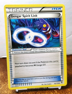 POKEMON GENGAR SPIRIT LINK 95/119 TRAINER XY PHANTOM FORCES MP-LP - Image 1