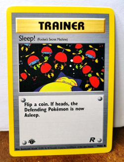 POKEMON SLEEP! 79/82 1ST EDITION TRAINER TEAM ROCKET NM NEAR MINT SNORLAX - Image 1