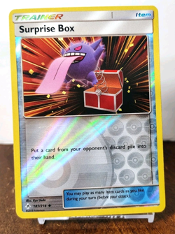 POKEMON SURPRISE BOX 187/214 REVERSE HOLO UNBROKEN BONDS GENGAR MP-LP - Image 1