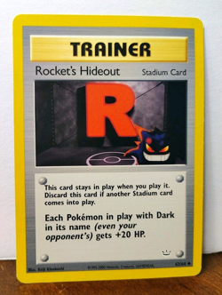POKEMON ROCKET'S HIDEOUT 63/64 TRAINER NEO REVELATION MP GENGAR - Image 1