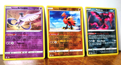 POKEMON BIRDS TRIO GALARIAN MOLTRES ZAPDOS ARTICUNO REVERSE HOLOS EVOLVING SKIES - Image 1