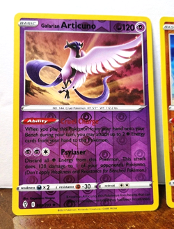 POKEMON BIRDS TRIO GALARIAN MOLTRES ZAPDOS ARTICUNO REVERSE HOLOS EVOLVING SKIES - Image 2