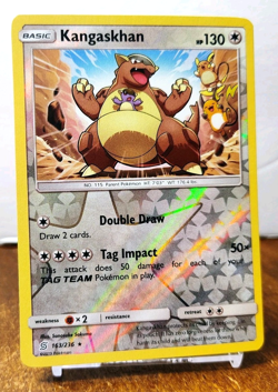 POKEMON KANGASKHAN 163/236 REVERSE HOLO RARE UNIFIED MINDS LP-NM RAICHU - Image 1