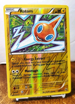 POKEMON ROTOM 24/124 REVERSE HOLO RARE FATES COLLIDE NM TOMOKAZU KOMIYA - Image 1