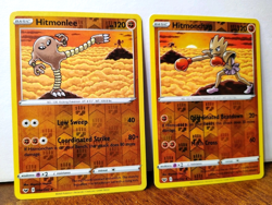 POKEMON HITMONLEE 094/202 & HITMONCHAN 095/202 REVERSE HOLOS SWORD & SHIELD - Image 1