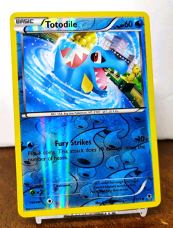 POKEMON TOTODILE 15/119 REVERSE HOLO XY PHANTOM FORCES LP - Image 1