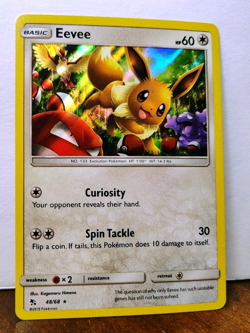 POKEMON EEVEE 48/68 HOLO RARE HIDDEN FATES NM NEAR MINT - Image 1