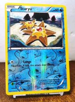 POKEMON STARYU 32/160 REVERSE HOLO PRIMAL CLASH LP TOMOKAZU KOMIYA - Image 1
