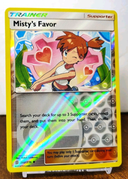 POKEMON MISTY'S FAVOR 202/236 REVERSE HOLO TRAINER UNIFIED MINDS NM NEAR MINT - Image 1