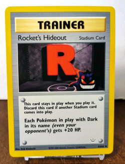 POKEMON ROCKET'S HIDEOUT 63/64 TRAINER NEO REVELATION NM NEAR MINT GENGAR - Image 1