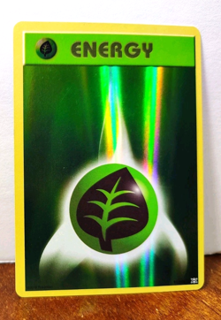 POKEMON GRASS ENERGY 91/108 REVERSE HOLO EVOLUTIONS MP - Image 1