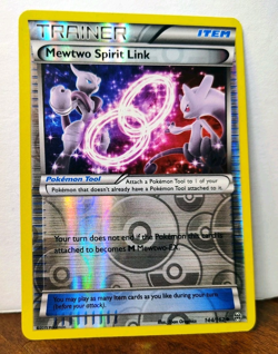 POKEMON MEWTWO SPIRIT LINK 144/162 REVERSE HOLO TRAINER BREAKTHROUGH MP-LP - Image 1