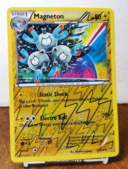 POKEMON MAGNETON 53/162 REVERSE HOLO BREAKTHROUGH MP TOMOKAZU KOMIYA - Image 1
