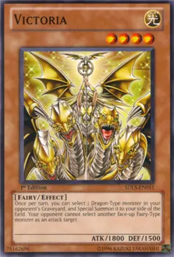 YUGIOH 3x Victoria SDLS-EN011 Playset Light-played LP x 3 - Image 1
