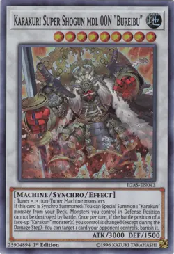 Karakuri Super Shogun mdl 00N "Bureibu" - IGAS-EN043 - Super Rare - 1st Edition - Image 1