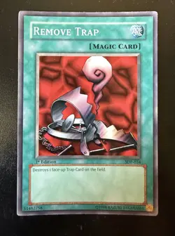 Yu-Gi-Oh! Remove Trap 1st Edition SDP-034 - Image 1