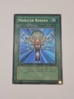 Yu-Gi-Oh Monster Reborn LOB-118 1st Edition Ultra Rare - Light Played Conditions - Image 1