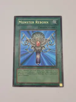 Yu-Gi-Oh Monster Reborn LOB-118 1st Edition Ultra Rare - Light Played Conditions - Image 2