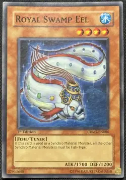Yugioh Royal Swamp Eel 1st Edition Super Rare CRMS-EN086 NM - Image 1
